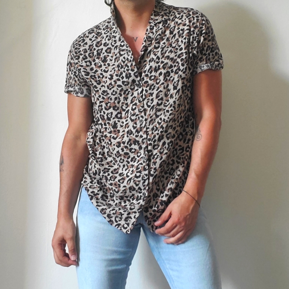 H&M Leopard Print Shirt